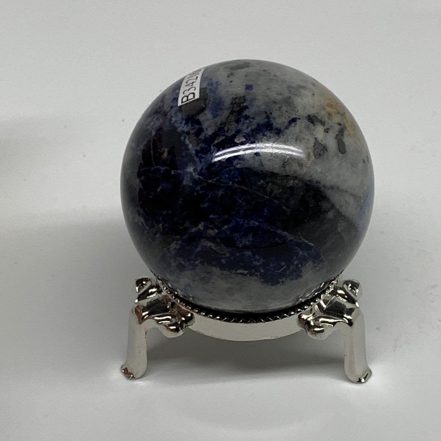 220g, 2.1"(52mm), Natural Sodalite Sphere Crystal Gemstone Ball @Brazil,B34216
