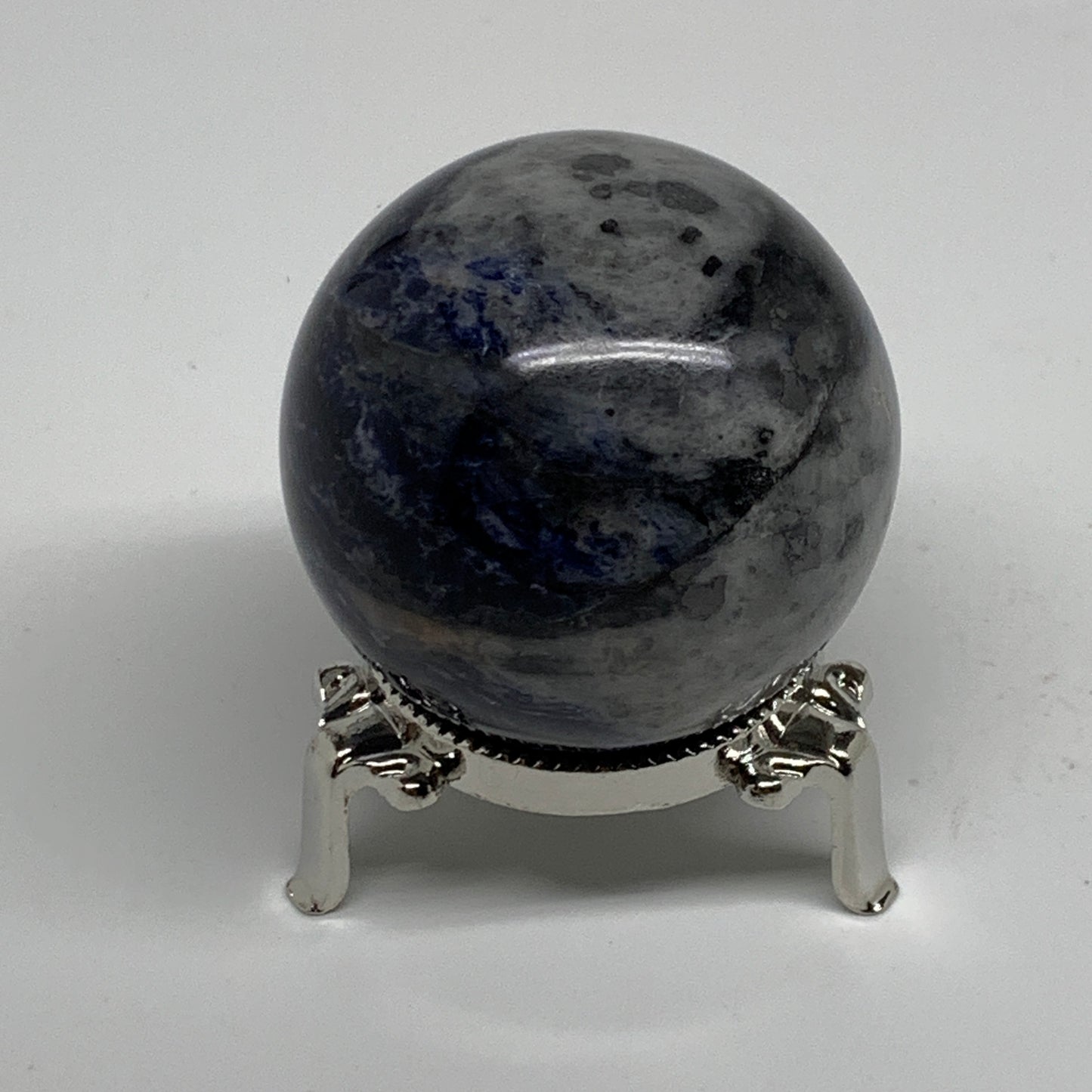 220g, 2.1"(52mm), Natural Sodalite Sphere Crystal Gemstone Ball @Brazil,B34216