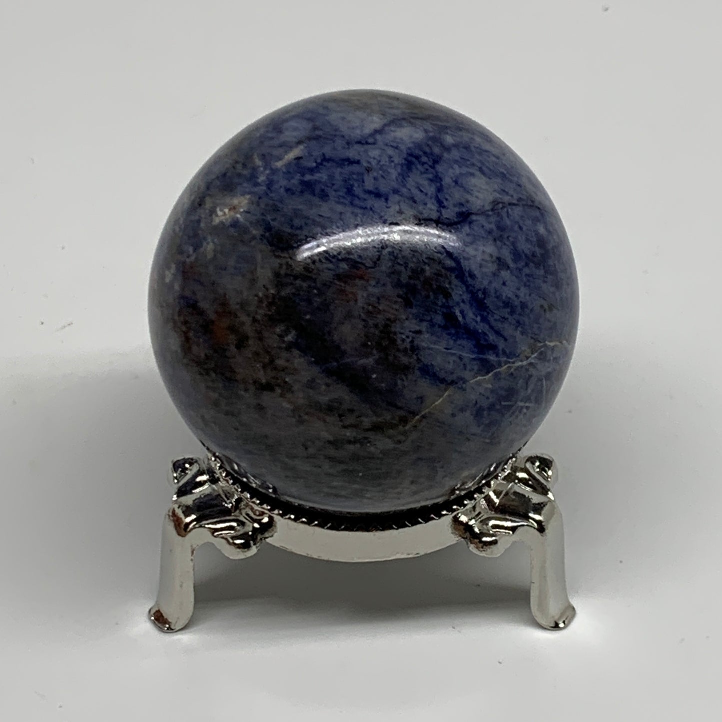 201.6g, 2.1"(52mm), Natural Sodalite Sphere Crystal Gemstone Ball @Brazil,B34218