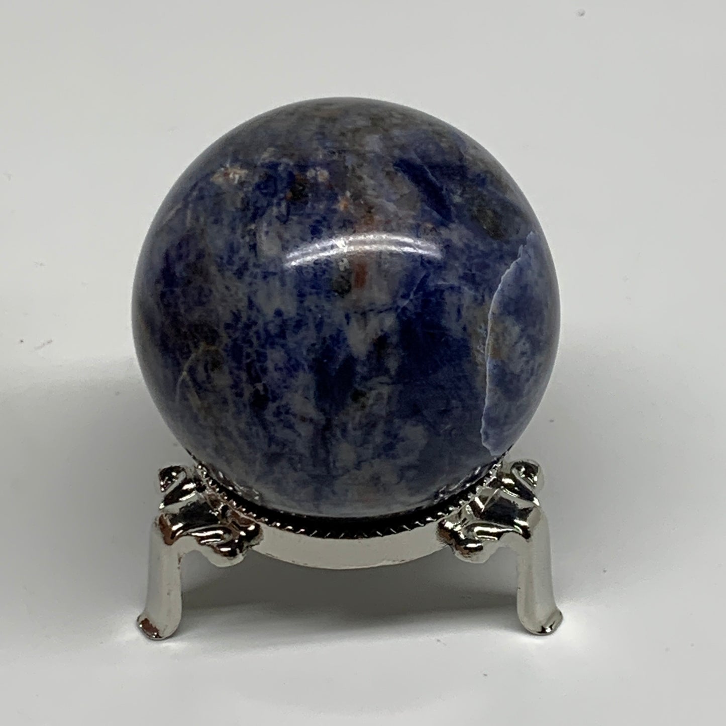 201.6g, 2.1"(52mm), Natural Sodalite Sphere Crystal Gemstone Ball @Brazil,B34218