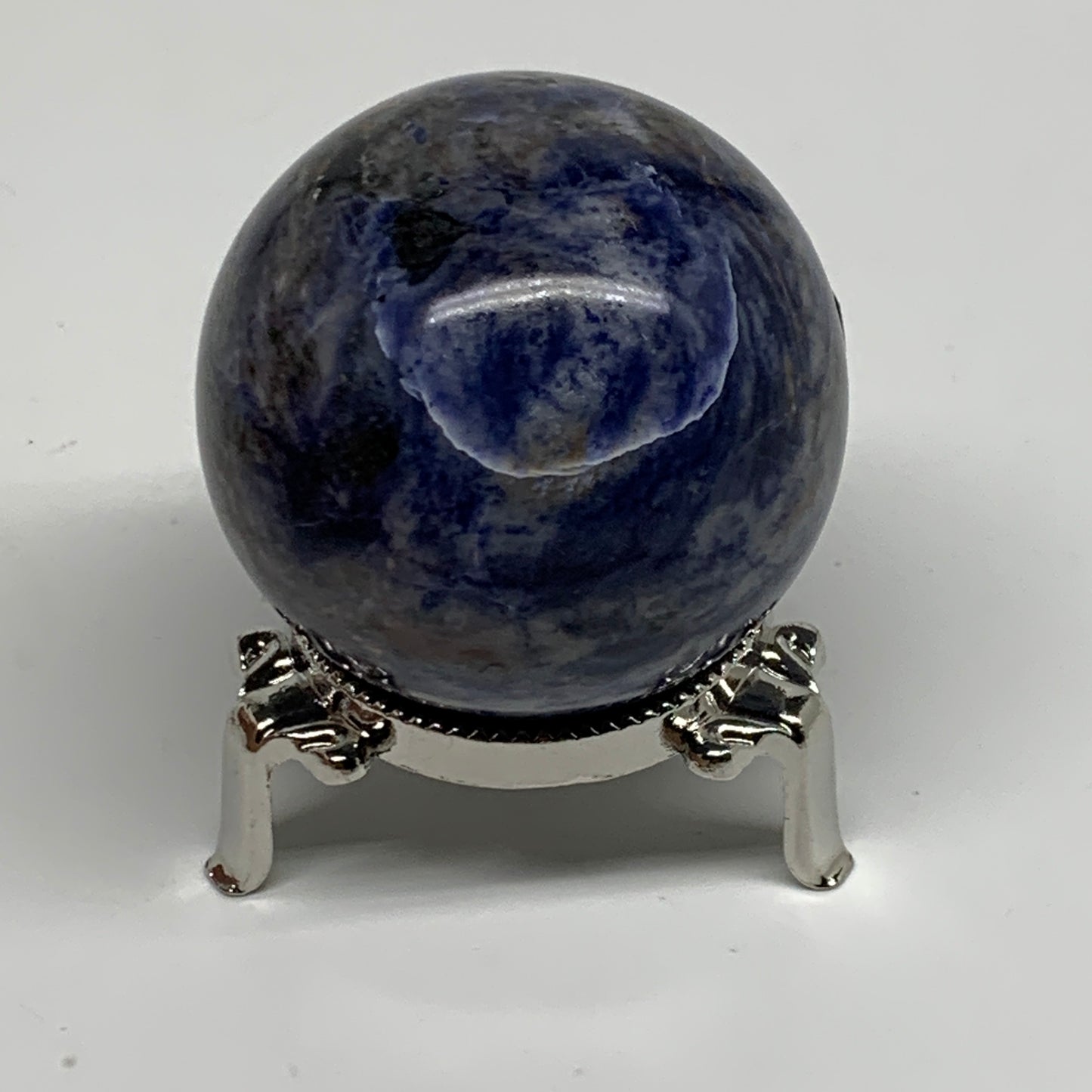 201.6g, 2.1"(52mm), Natural Sodalite Sphere Crystal Gemstone Ball @Brazil,B34218