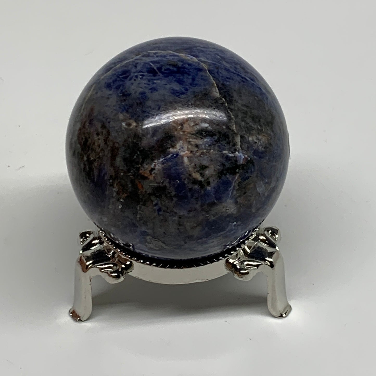 201.6g, 2.1"(52mm), Natural Sodalite Sphere Crystal Gemstone Ball @Brazil,B34218