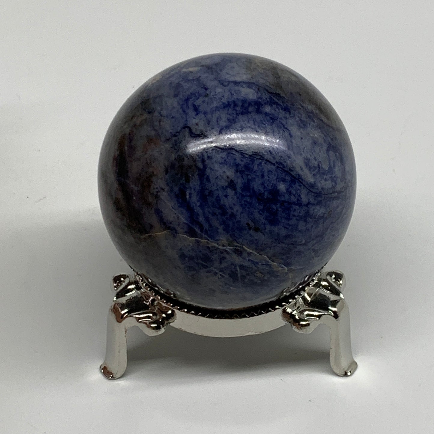 201.6g, 2.1"(52mm), Natural Sodalite Sphere Crystal Gemstone Ball @Brazil,B34218