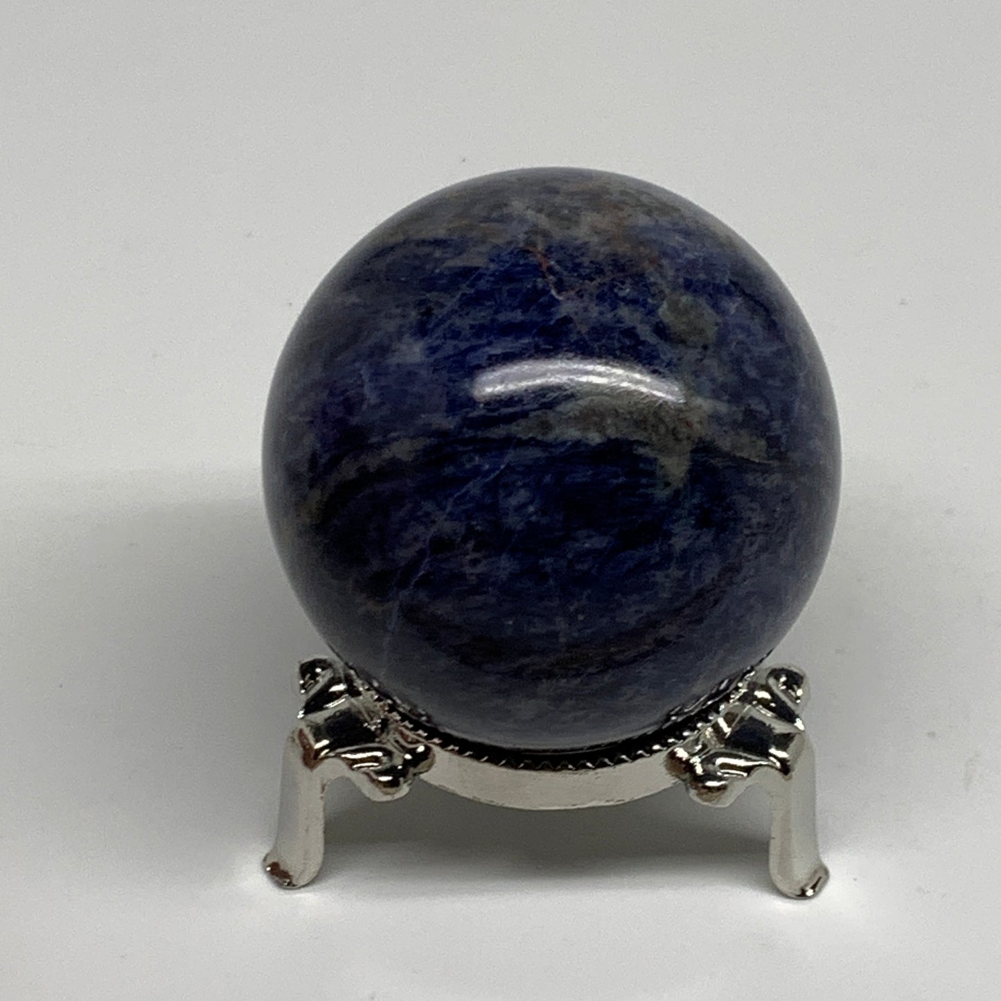 206.2g, 2.1"(53mm), Natural Sodalite Sphere Crystal Gemstone Ball @Brazil,B34223