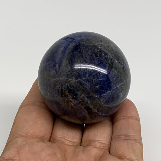 158.9g, 2"(50mm), Natural Sodalite Sphere Crystal Gemstone Ball @Brazil,B34225