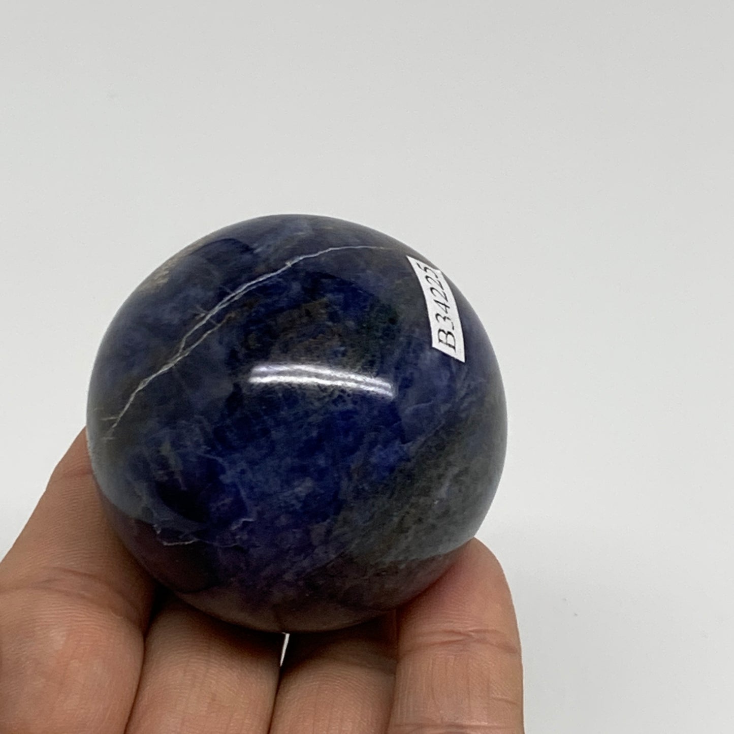 158.9g, 2"(50mm), Natural Sodalite Sphere Crystal Gemstone Ball @Brazil,B34225
