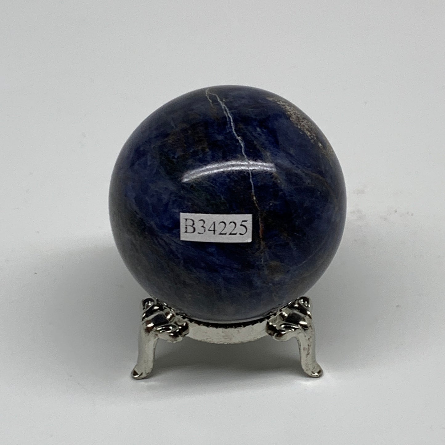 158.9g, 2"(50mm), Natural Sodalite Sphere Crystal Gemstone Ball @Brazil,B34225