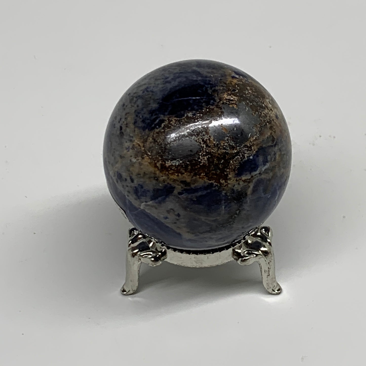 148.3g, 1.8"(47mm), Natural Sodalite Sphere Crystal Gemstone Ball @Brazil,B34226