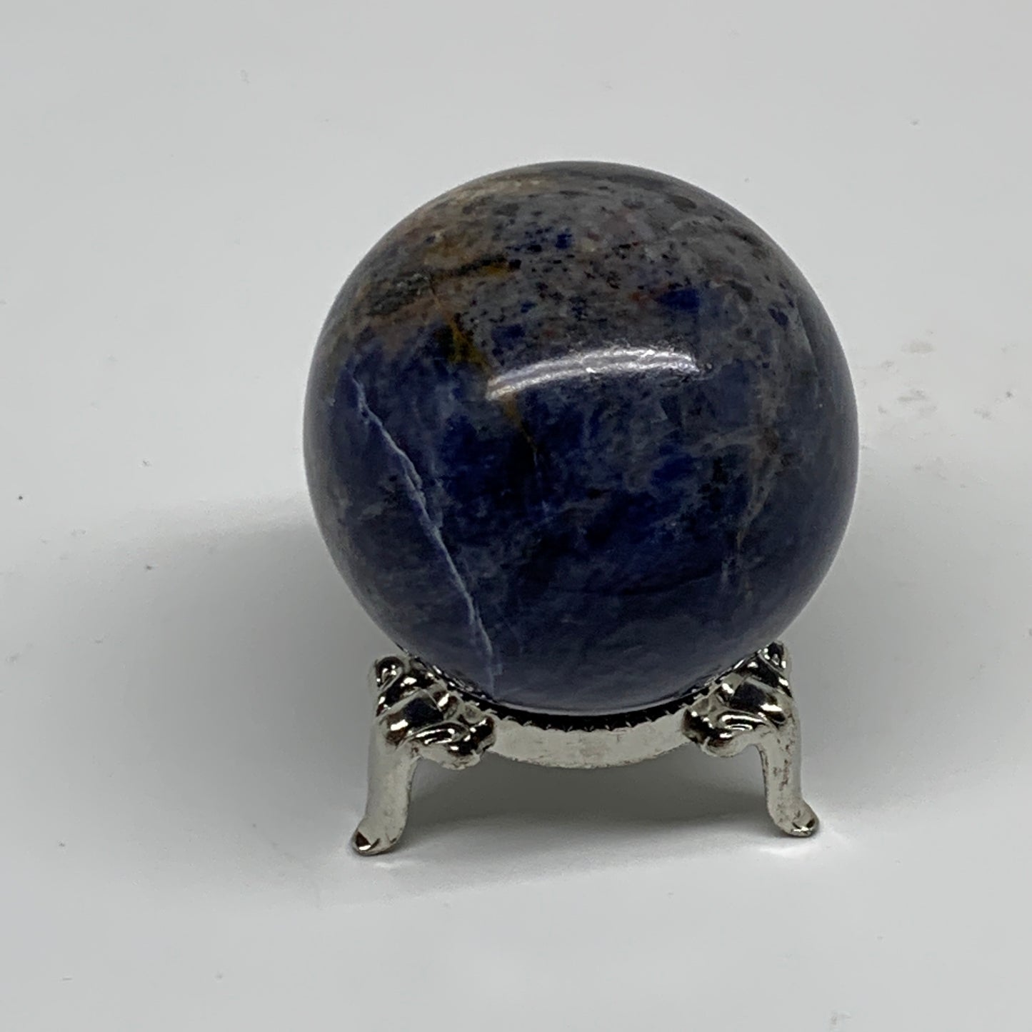 148.3g, 1.8"(47mm), Natural Sodalite Sphere Crystal Gemstone Ball @Brazil,B34226