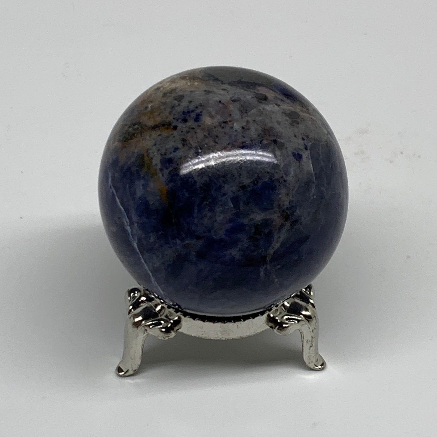 148.3g, 1.8"(47mm), Natural Sodalite Sphere Crystal Gemstone Ball @Brazil,B34226