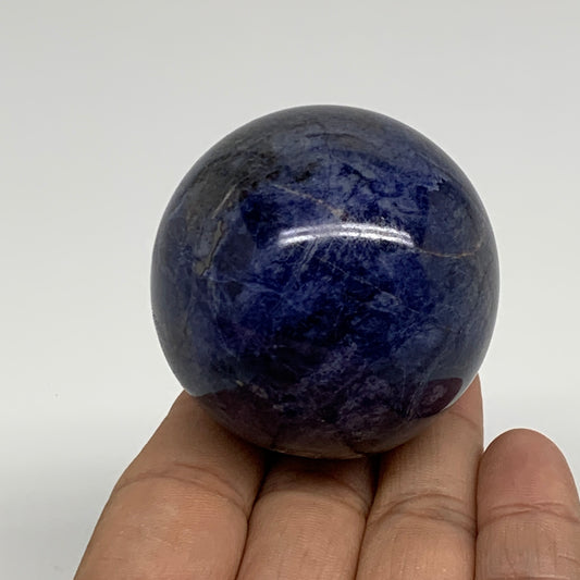 166.8g, 2"(50mm), Natural Sodalite Sphere Crystal Gemstone Ball @Brazil,B34228