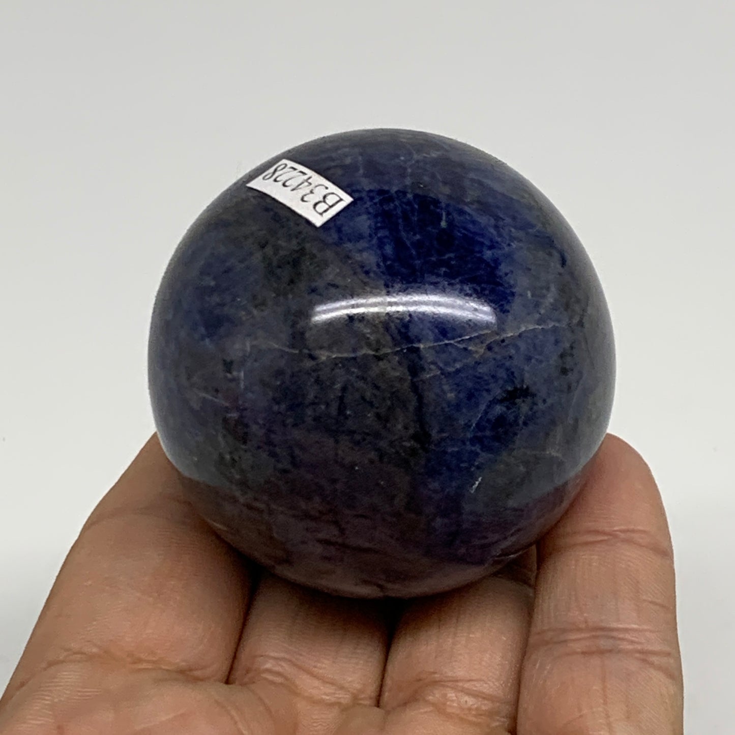 166.8g, 2"(50mm), Natural Sodalite Sphere Crystal Gemstone Ball @Brazil,B34228