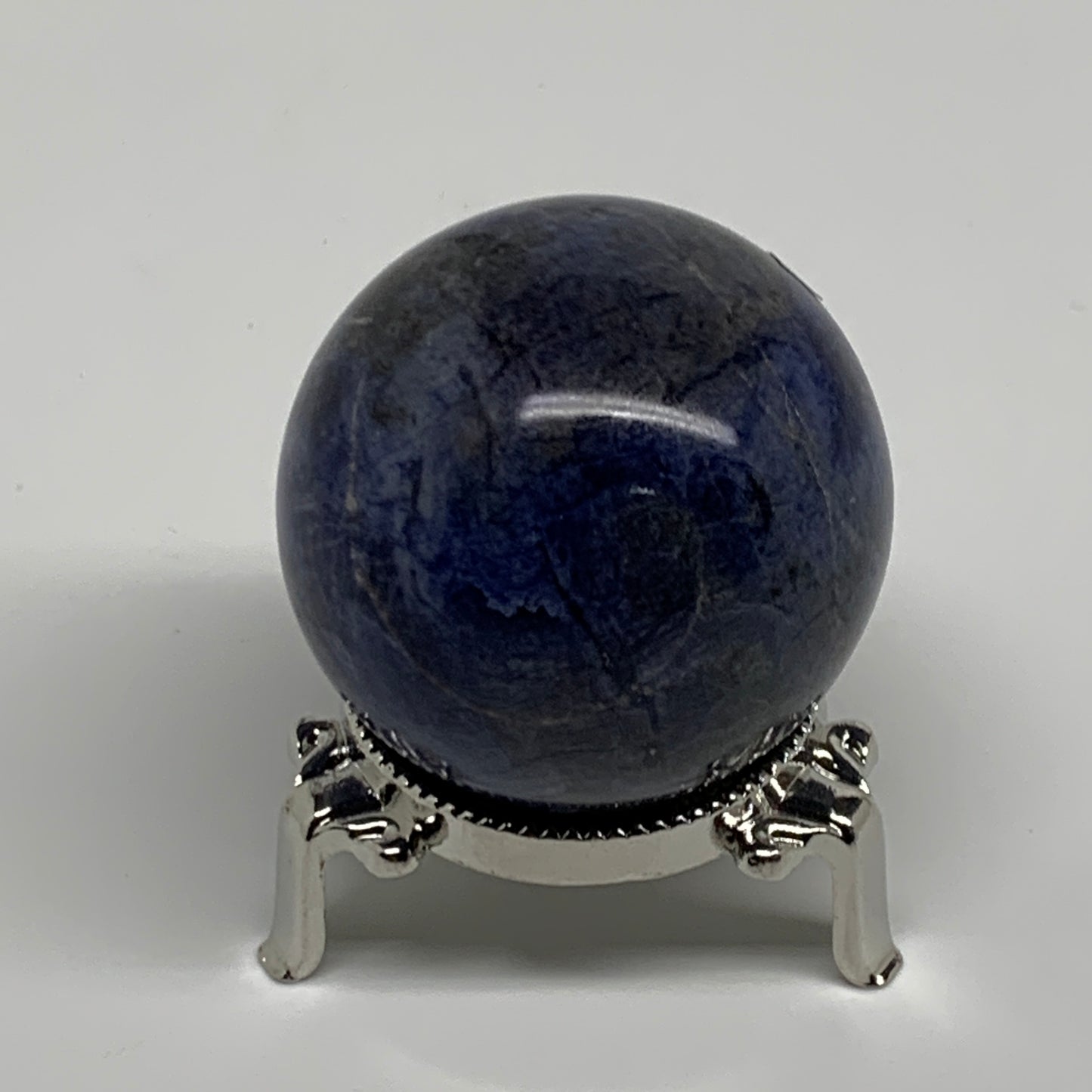 166.8g, 2"(50mm), Natural Sodalite Sphere Crystal Gemstone Ball @Brazil,B34228