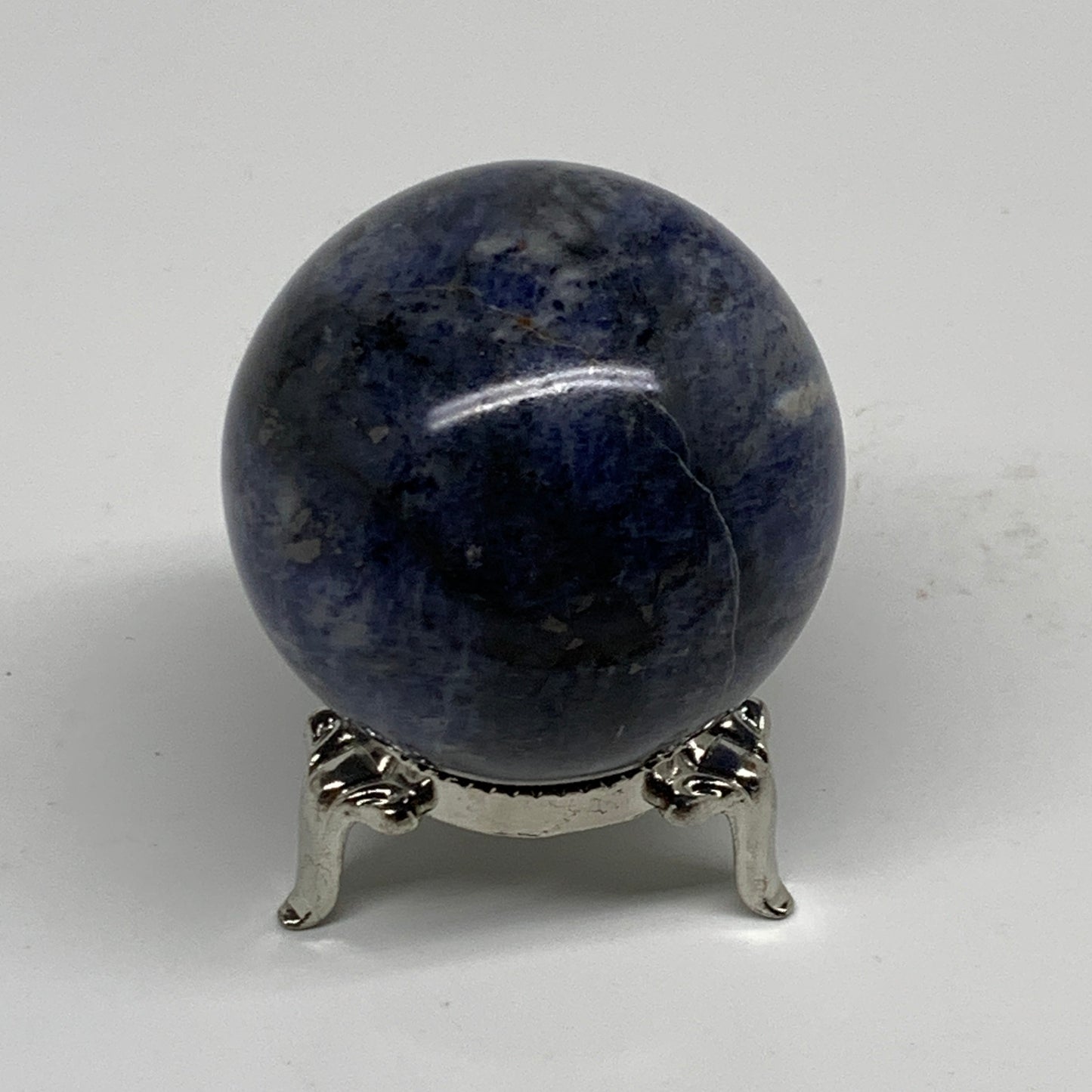150g, 1.9"(47mm), Natural Sodalite Sphere Crystal Gemstone Ball @Brazil,B34232