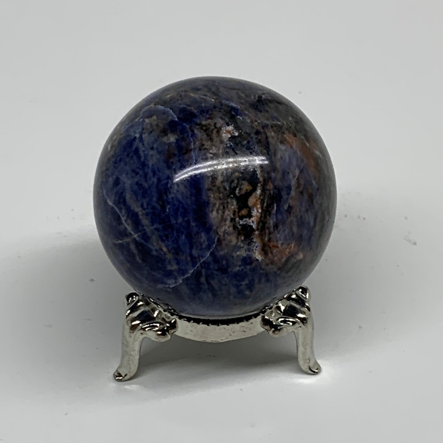 135.4g, 1.8"(46mm), Natural Sodalite Sphere Crystal Gemstone Ball @Brazil,B34236