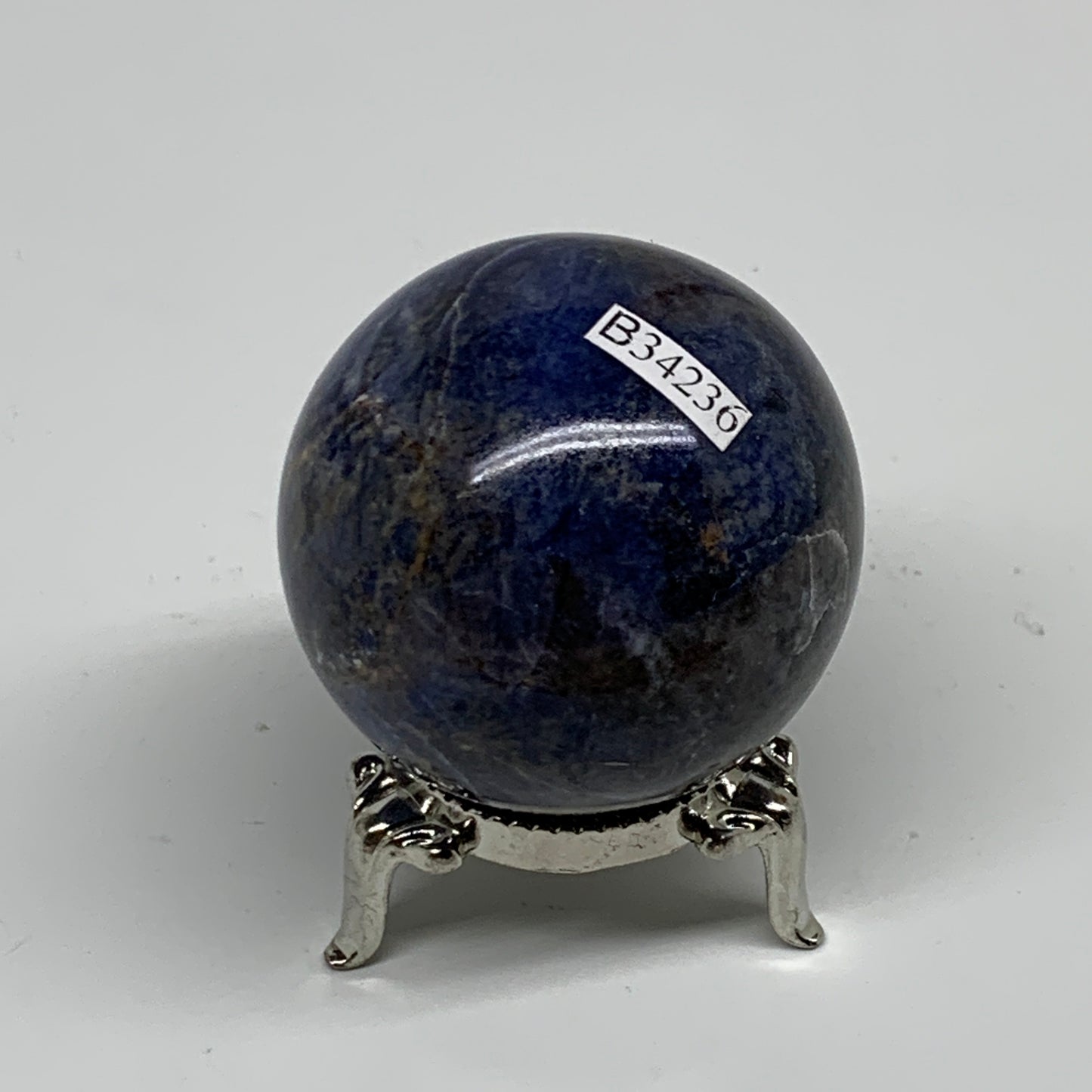 135.4g, 1.8"(46mm), Natural Sodalite Sphere Crystal Gemstone Ball @Brazil,B34236