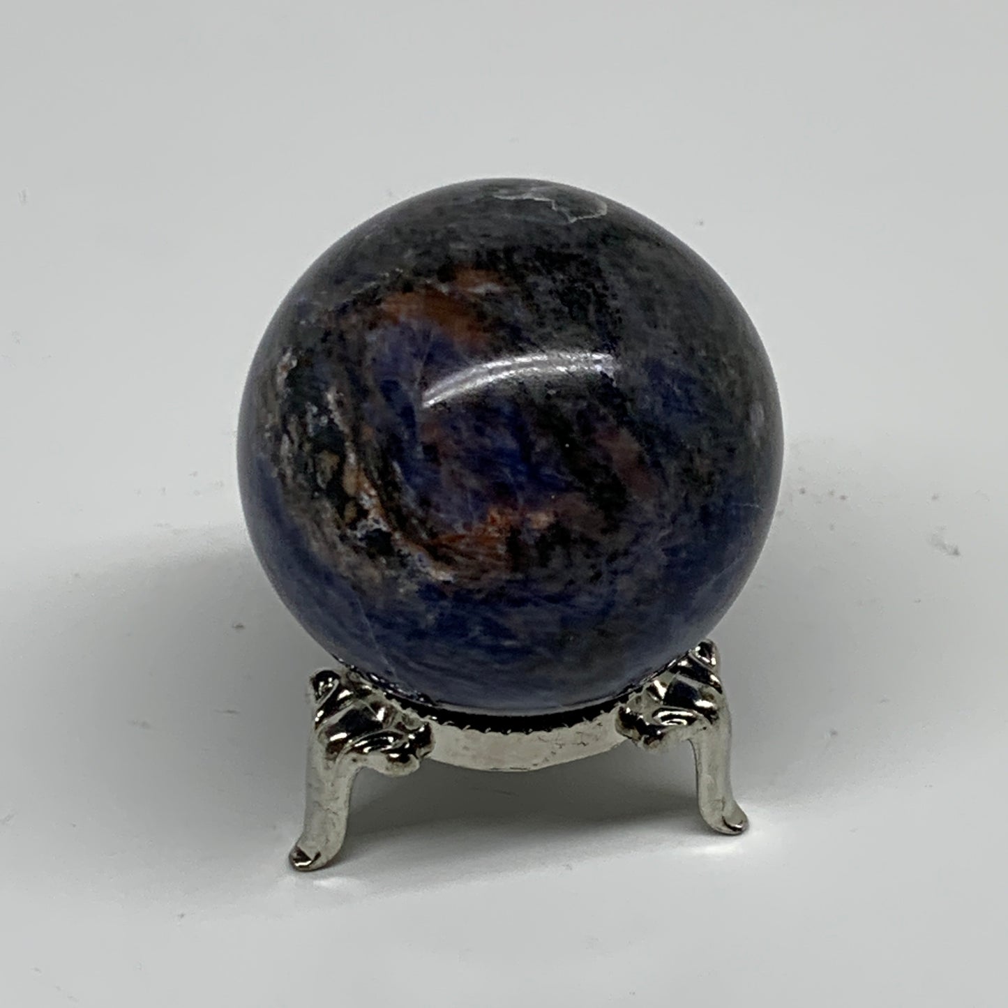 135.4g, 1.8"(46mm), Natural Sodalite Sphere Crystal Gemstone Ball @Brazil,B34236