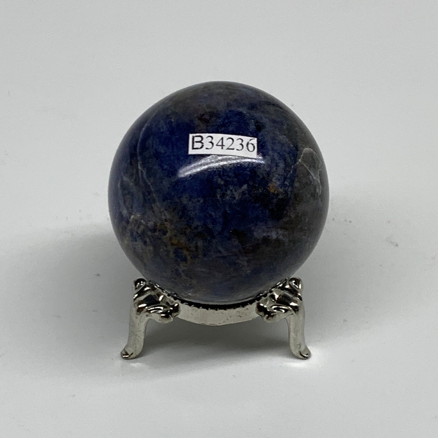 135.4g, 1.8"(46mm), Natural Sodalite Sphere Crystal Gemstone Ball @Brazil,B34236