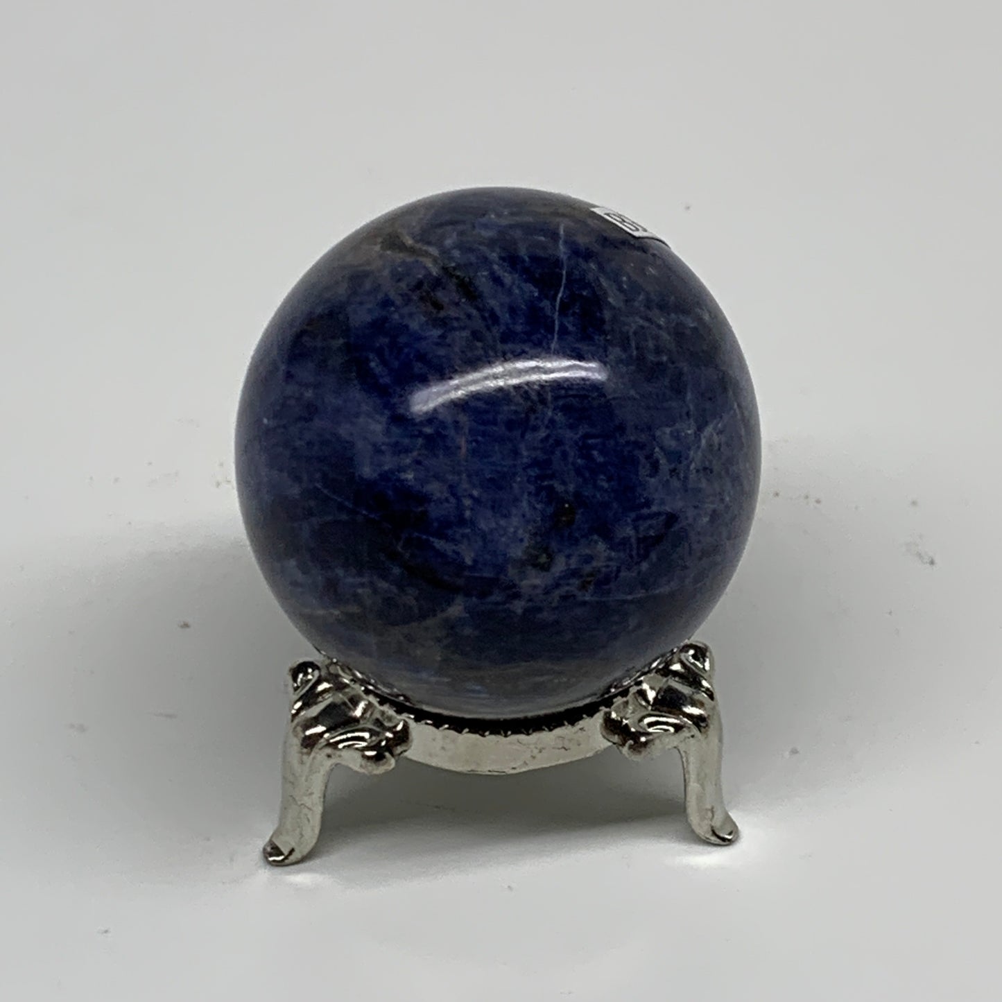110g, 1.7"(44mm), Natural Sodalite Sphere Crystal Gemstone Ball @Brazil,B34237