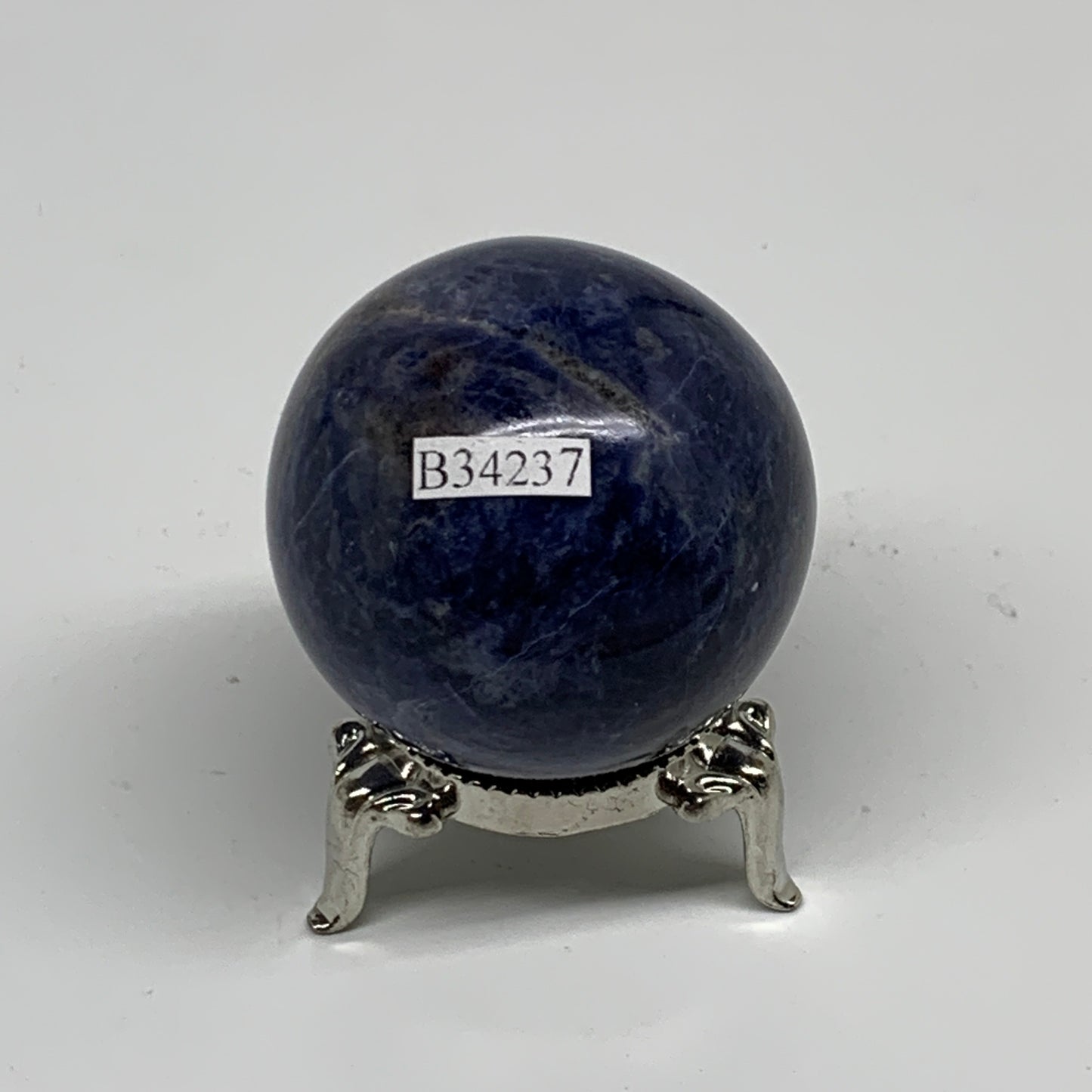 110g, 1.7"(44mm), Natural Sodalite Sphere Crystal Gemstone Ball @Brazil,B34237