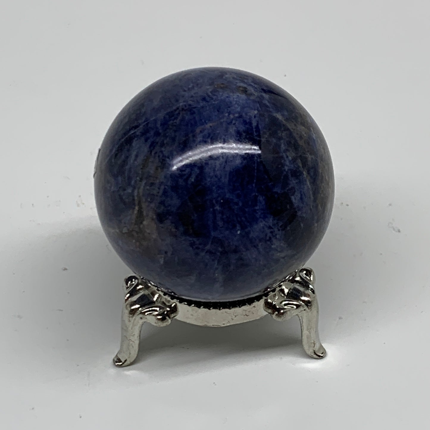 110g, 1.7"(44mm), Natural Sodalite Sphere Crystal Gemstone Ball @Brazil,B34237