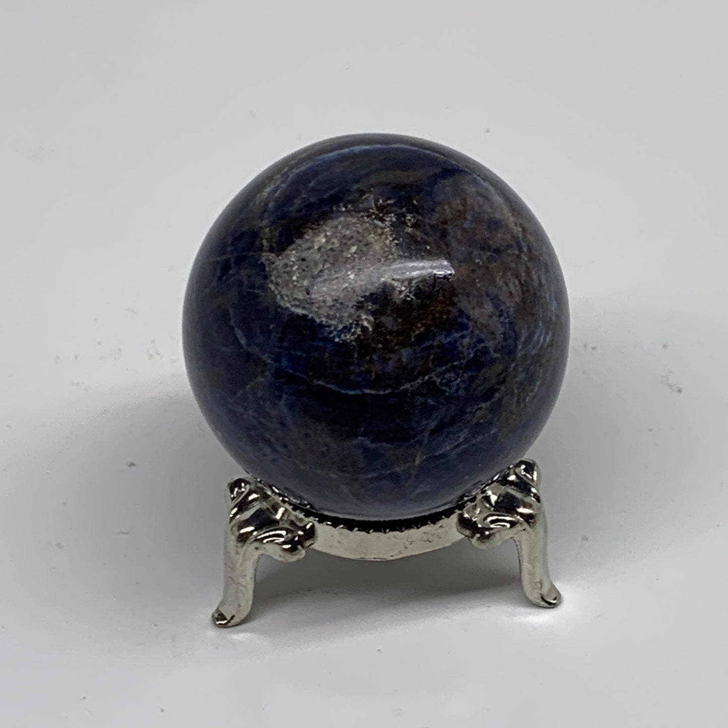 110g, 1.7"(44mm), Natural Sodalite Sphere Crystal Gemstone Ball @Brazil,B34237