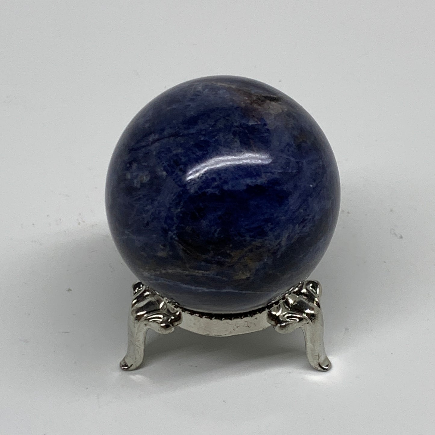 110g, 1.7"(44mm), Natural Sodalite Sphere Crystal Gemstone Ball @Brazil,B34237
