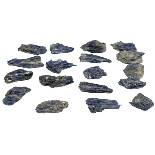 2.11 lbs, 1.5"-3.5", 18pcs, Rough Blue Kyanite Crystal Minerals Specimens,B33116