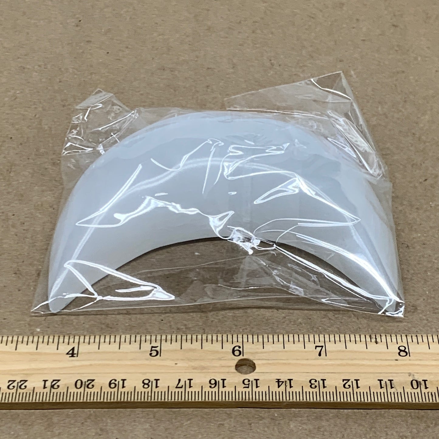 244g, 4.5"x2.2"x1", Selenite Crescent Moon Crystal (Satin Spar), B36517