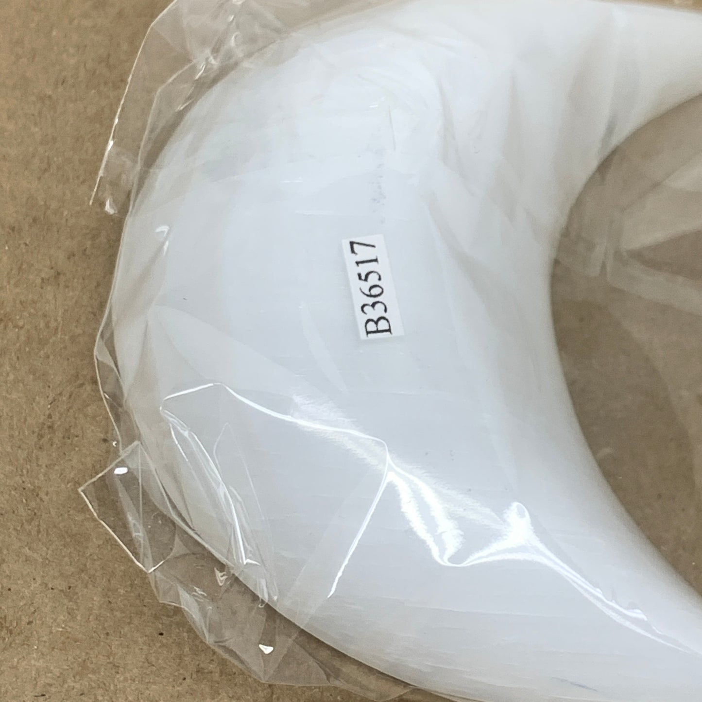 244g, 4.5"x2.2"x1", Selenite Crescent Moon Crystal (Satin Spar), B36517