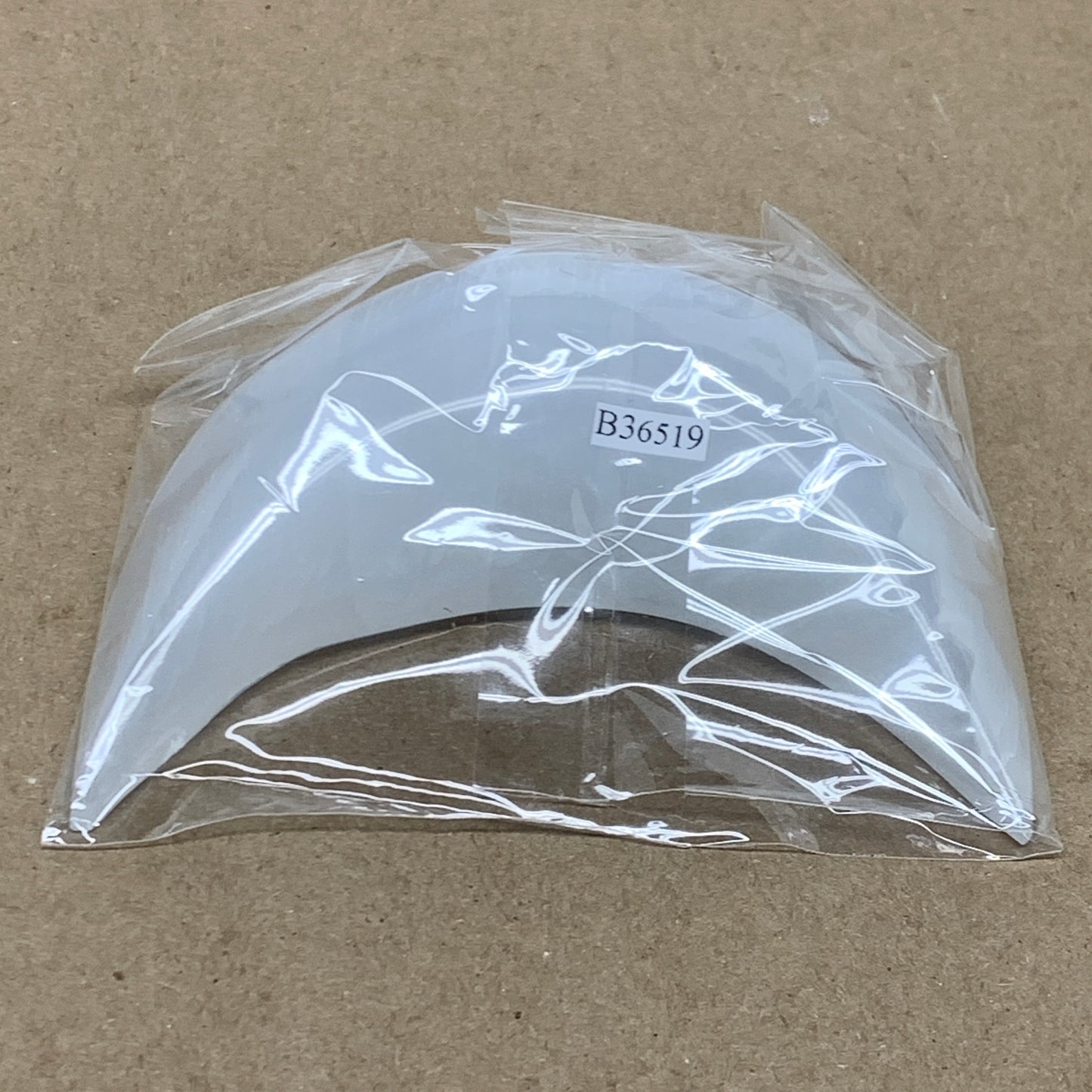 209g, 4.3"x2.1"x1", Selenite Crescent Moon Crystal (Satin Spar), B36519