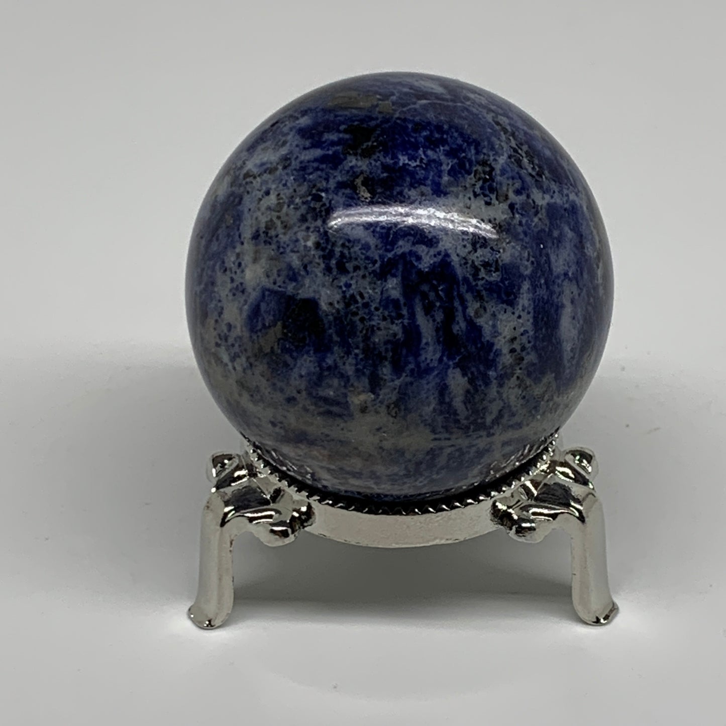 207.1g, 2.1"(53mm), Natural Sodalite Sphere Crystal Gemstone Ball @Brazil,B34440