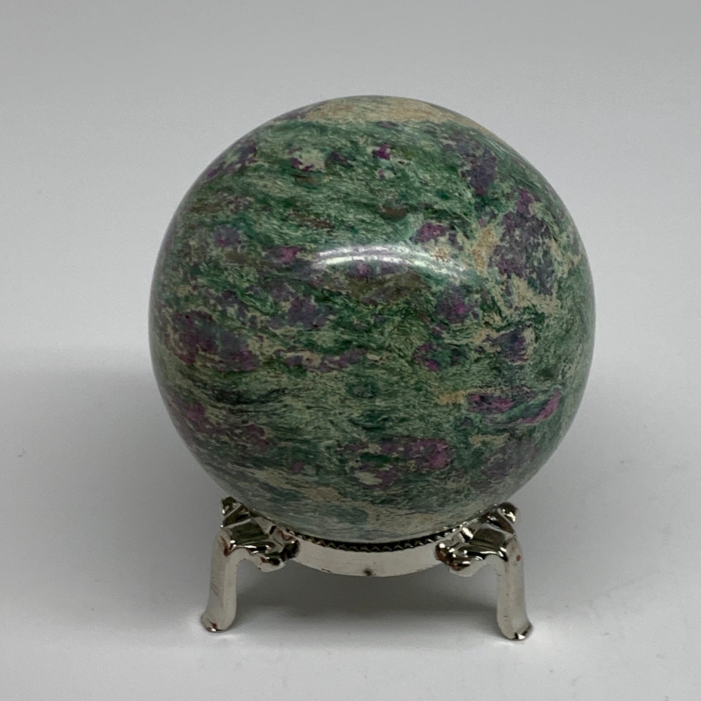 1.1 lbs, 2.7"(70mm), Zoisite with Ruby Sphere Sphere Ball Crystal, B25214