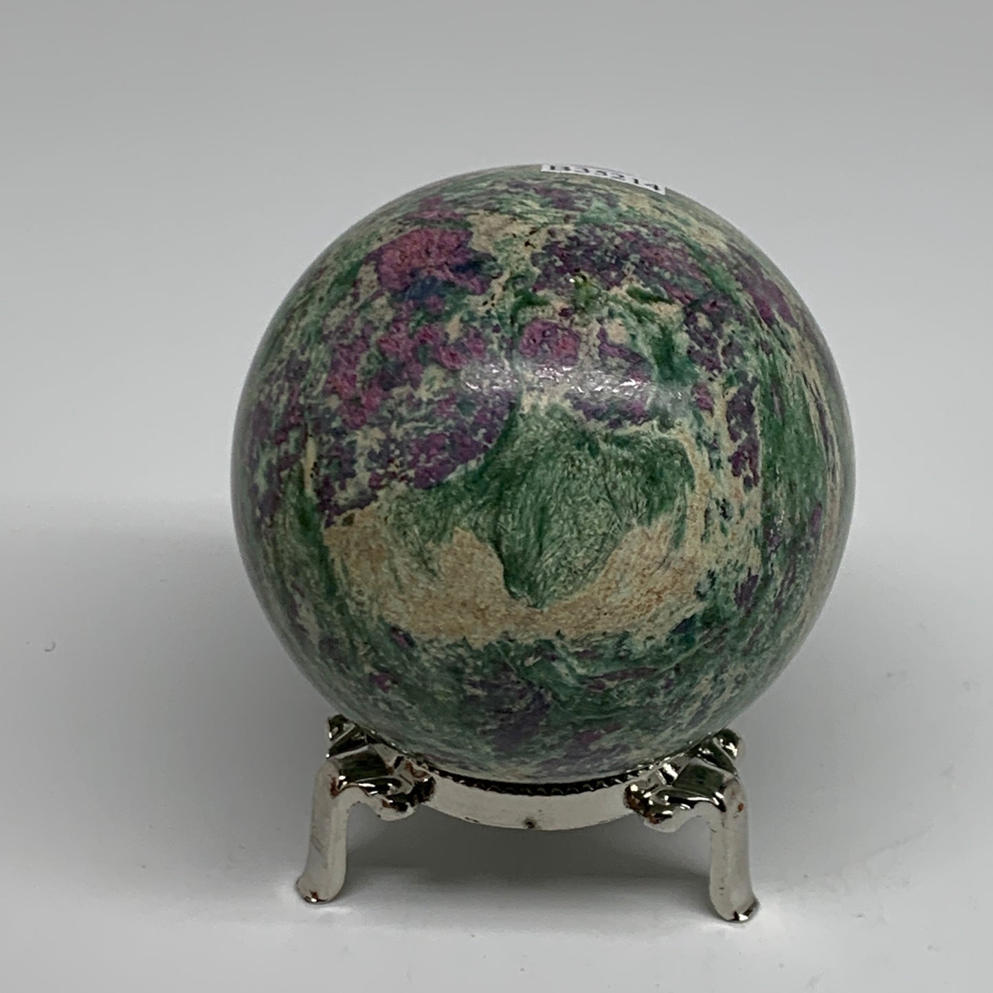 1.1 lbs, 2.7"(70mm), Zoisite with Ruby Sphere Sphere Ball Crystal, B25214