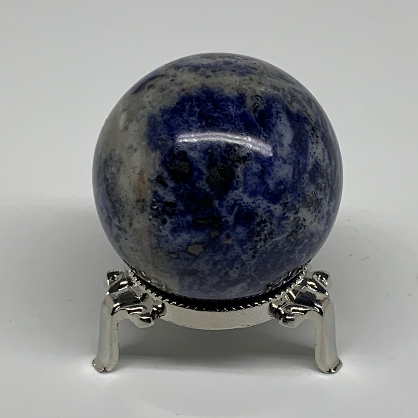 207.1g, 2.1"(53mm), Natural Sodalite Sphere Crystal Gemstone Ball @Brazil,B34440