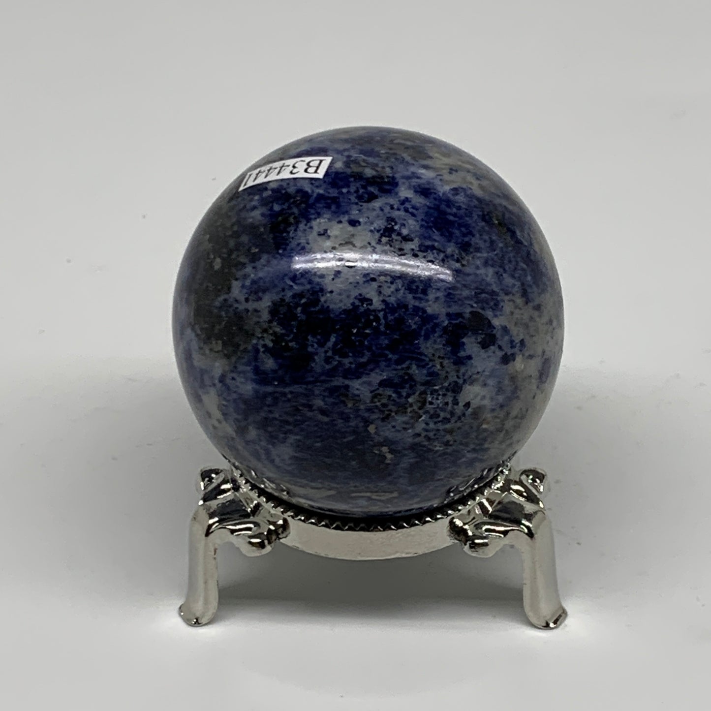214.7g, 2.1"(53mm), Natural Sodalite Sphere Crystal Gemstone Ball @Brazil,B34441