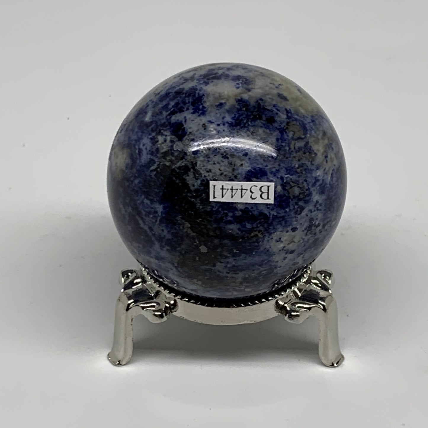 214.7g, 2.1"(53mm), Natural Sodalite Sphere Crystal Gemstone Ball @Brazil,B34441