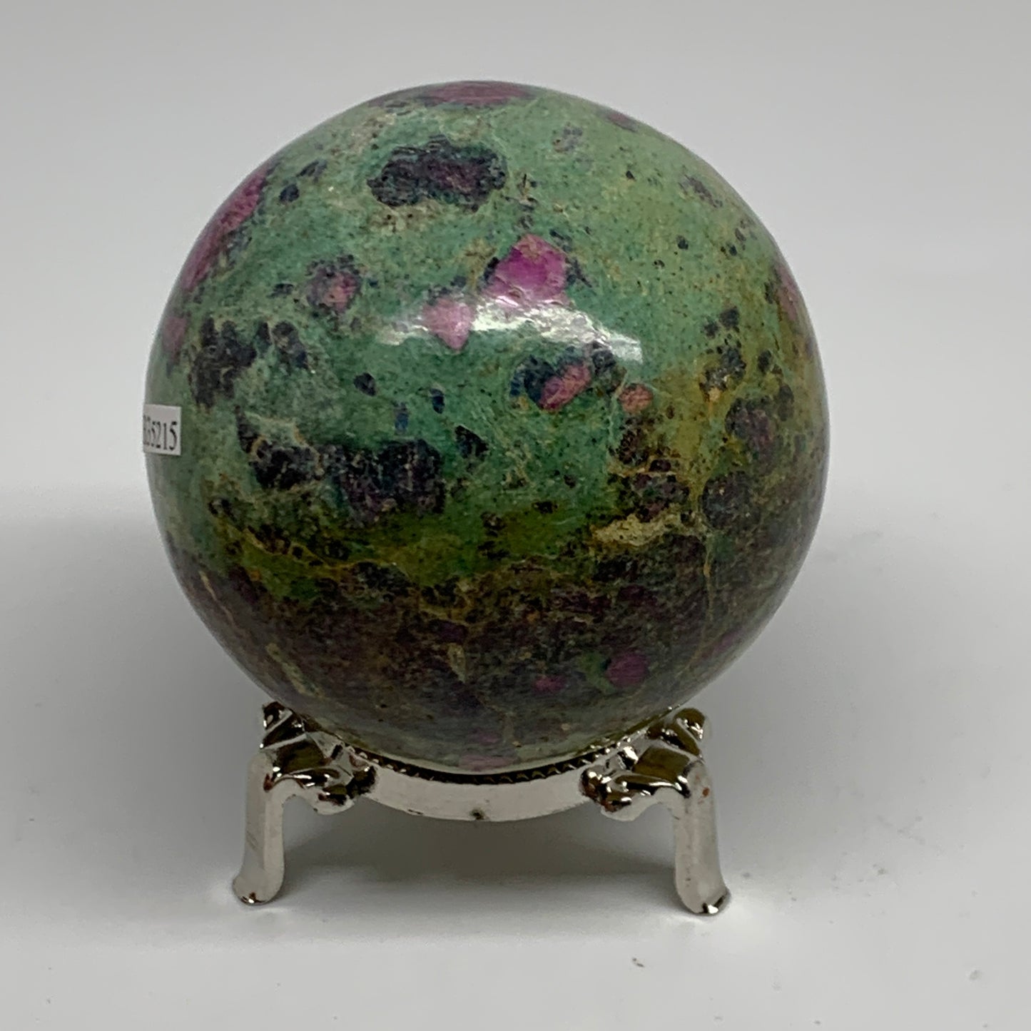 1.3 lbs, 2.8"(71mm), Zoisite with Ruby Sphere Sphere Ball Crystal, B25215