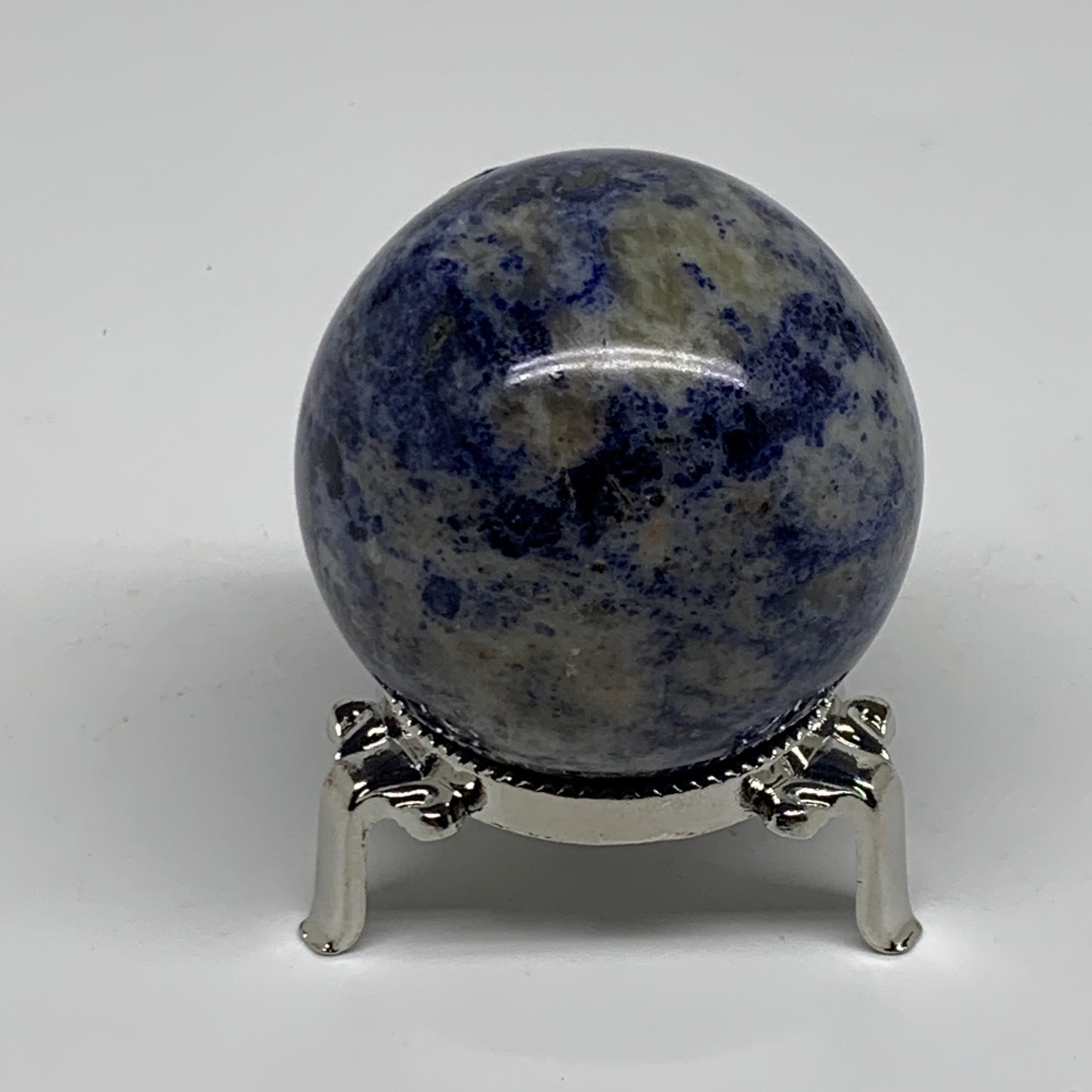 214.7g, 2.1"(53mm), Natural Sodalite Sphere Crystal Gemstone Ball @Brazil,B34441