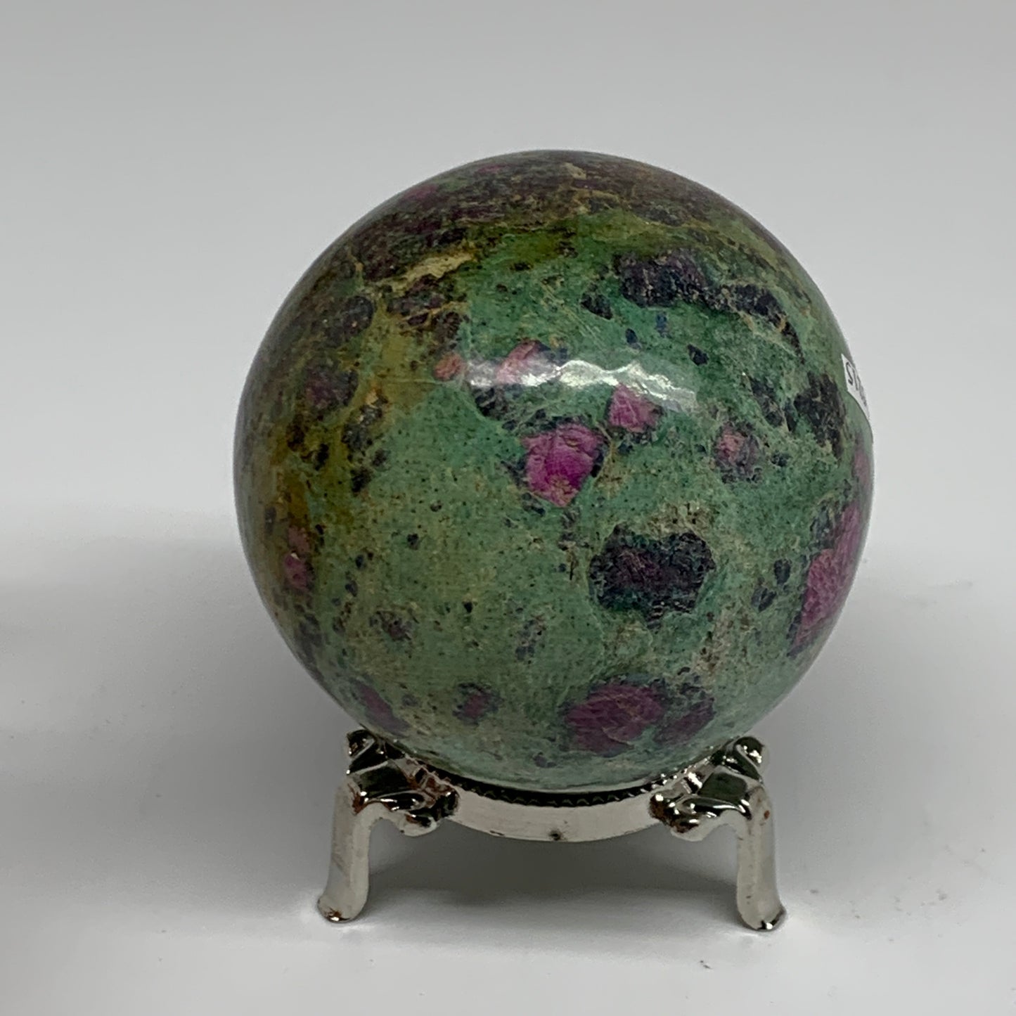 1.3 lbs, 2.8"(71mm), Zoisite with Ruby Sphere Sphere Ball Crystal, B25215