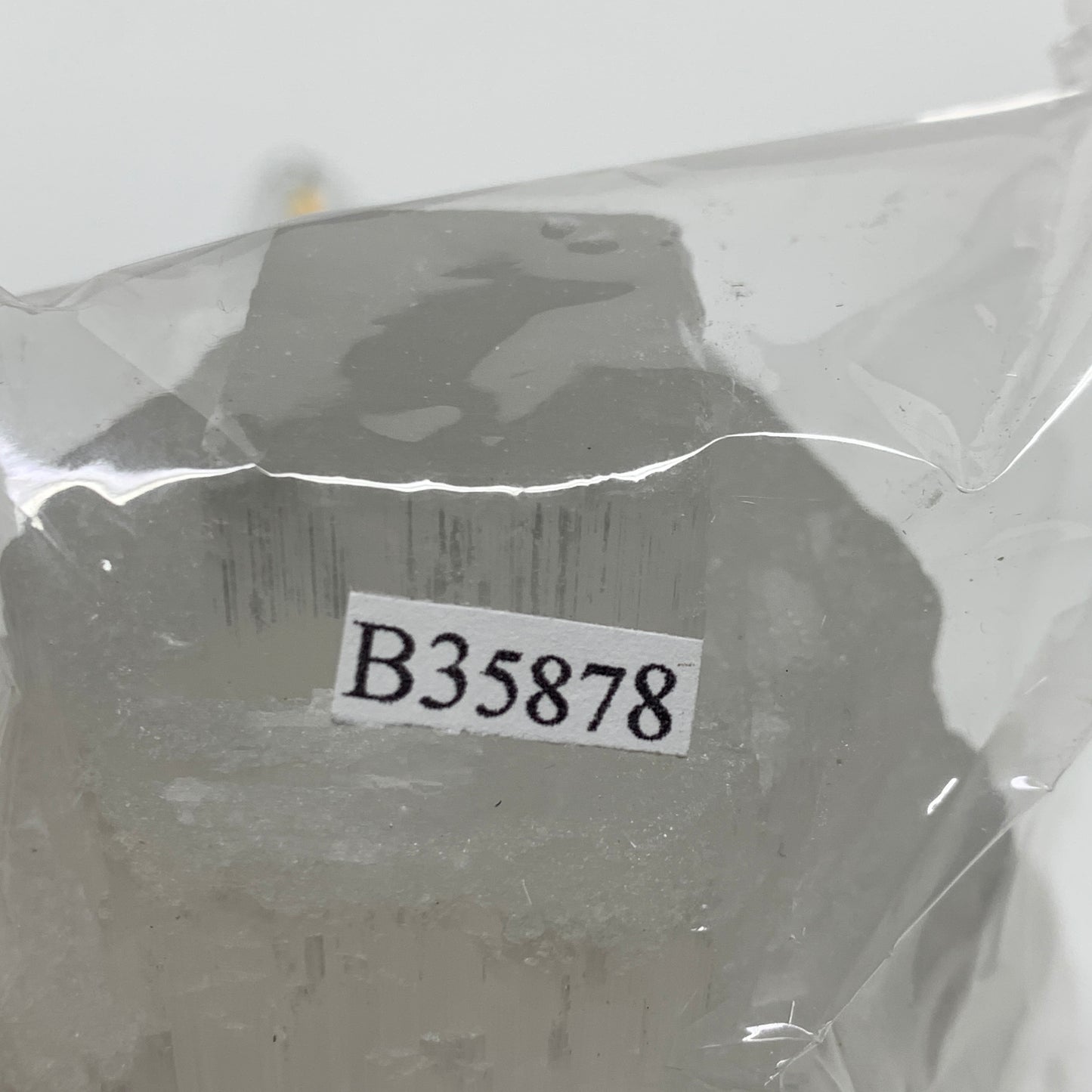 2.2 lbs, 6"x3.2", Raw Rough Selenite (Satin Spar) Lamp Tower, 6ft Chord, B35878