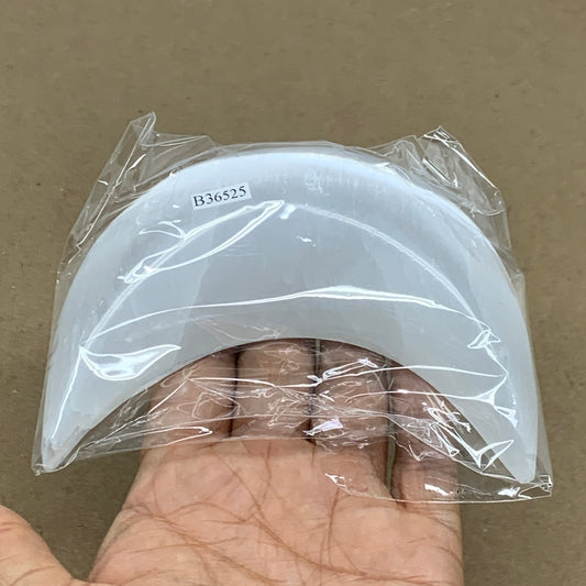 217g, 4.5"x2.1"x1", Selenite Crescent Moon Crystal (Satin Spar), B36525