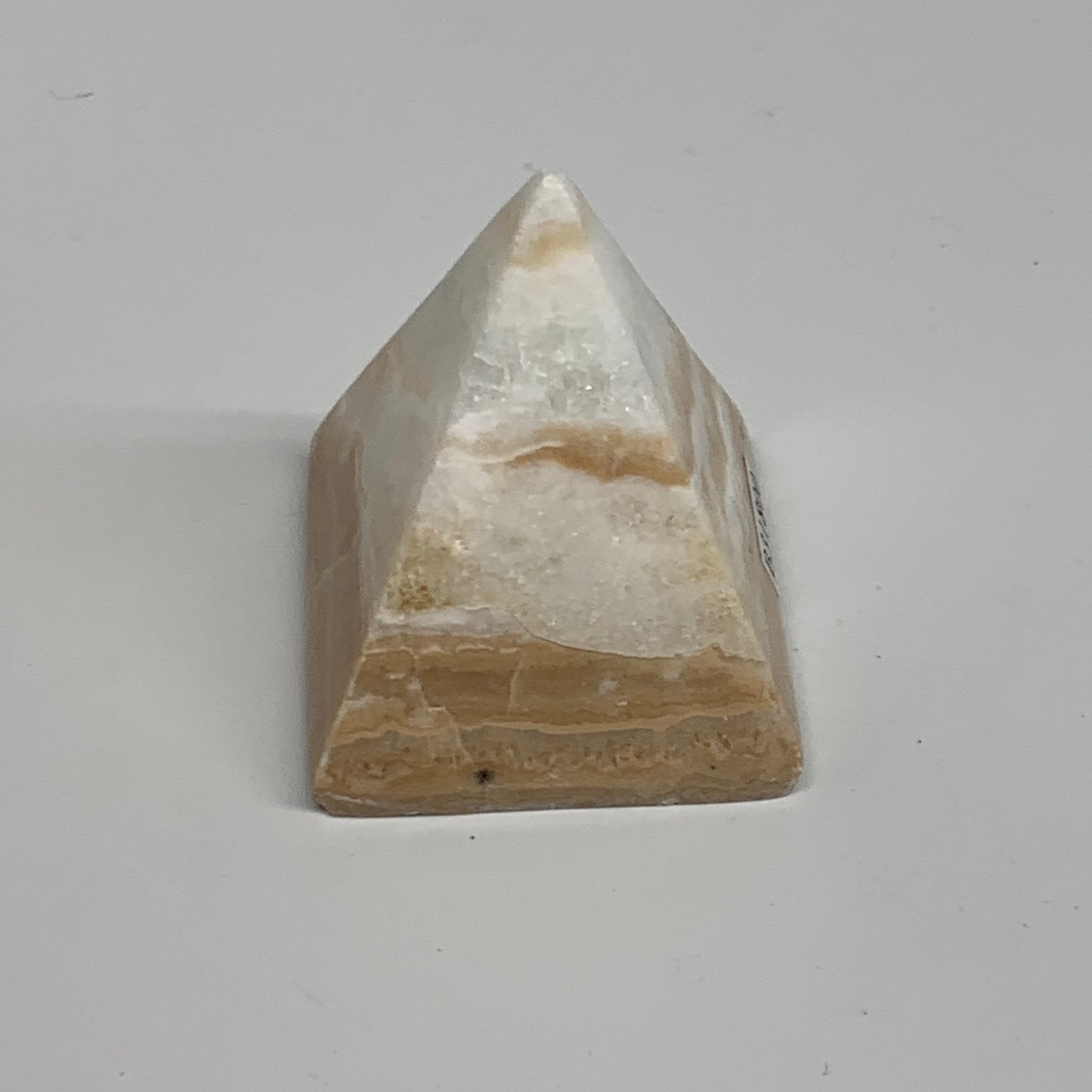 94.6g, 1.9"x1.7"x1.6", Caribbean Calcite Pyramid Gemstone, Crystal, B31800