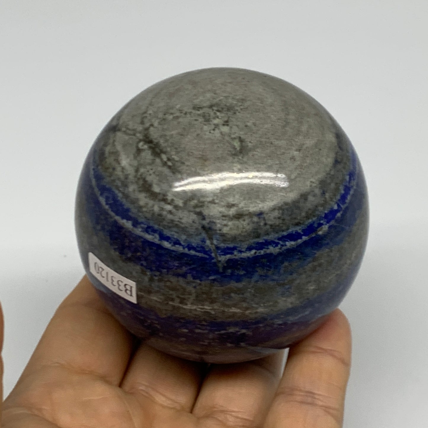 1.1 lbs,2.7"(68mm), Lapis Lazuli Sphere Ball Gemstone @Afghanistan, B33120