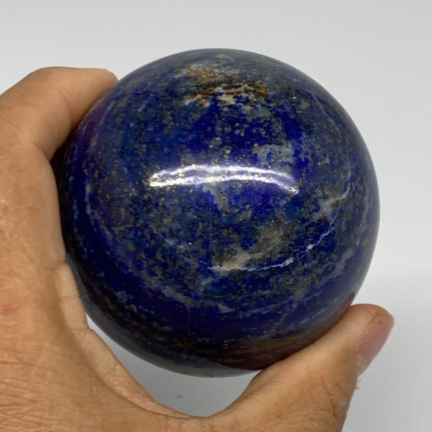 1.1 lbs,2.7"(68mm), Lapis Lazuli Sphere Ball Gemstone @Afghanistan, B33120