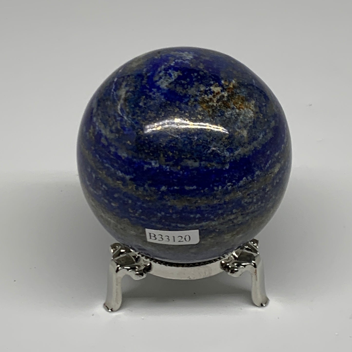 1.1 lbs,2.7"(68mm), Lapis Lazuli Sphere Ball Gemstone @Afghanistan, B33120