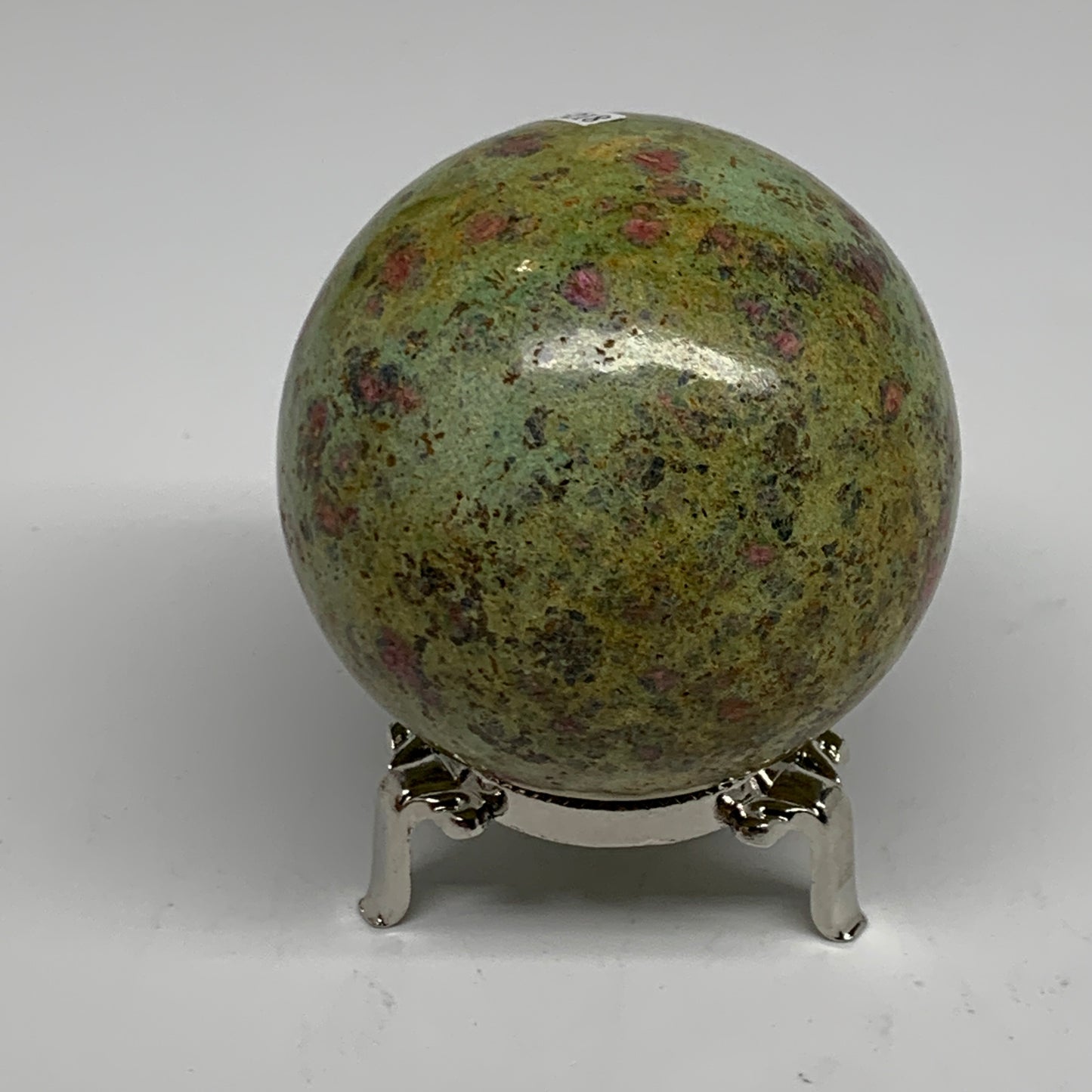 1.15 lbs, 2.7"(69mm), Zoisite with Ruby Sphere Sphere Ball Crystal, B25218