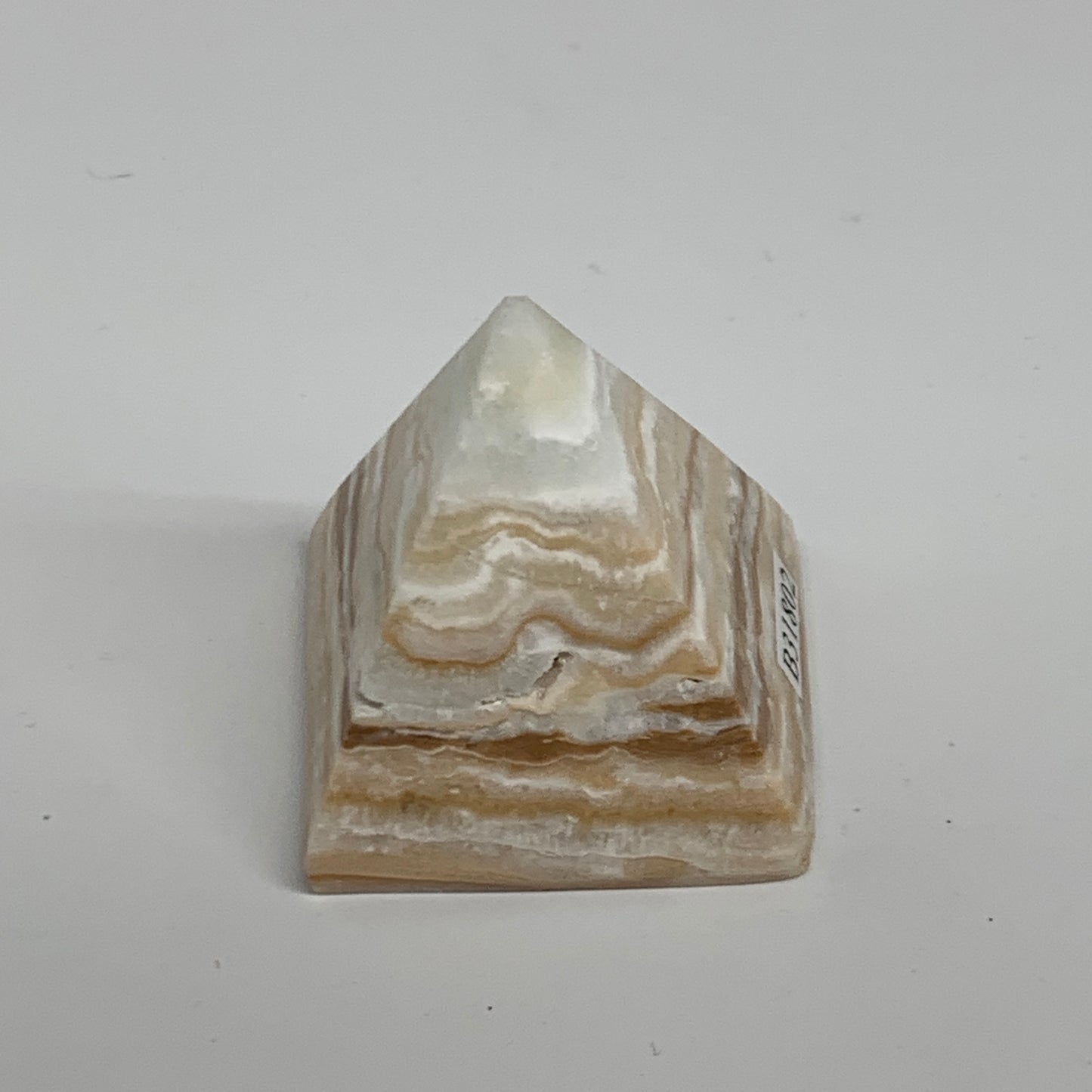 71.9g, 1.6"x1.6"x1.5", Caribbean Calcite Pyramid Gemstone, Crystal, B31802