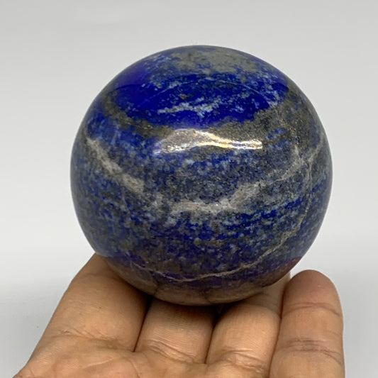 0.84 lbs,2.4"(61mm), Lapis Lazuli Sphere Ball Gemstone @Afghanistan, B33122