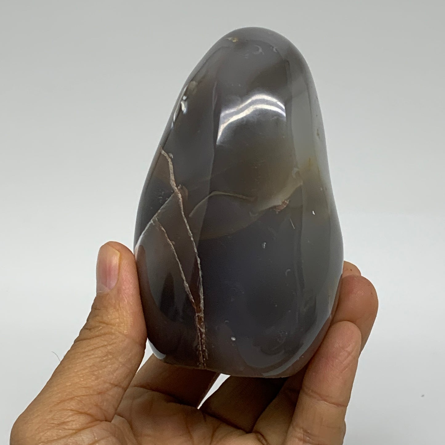 1.16 lbs, 3.7"x2.6"x2.3" Orca Agate Freeform Reiki Energy Crystal Reiki, B37470